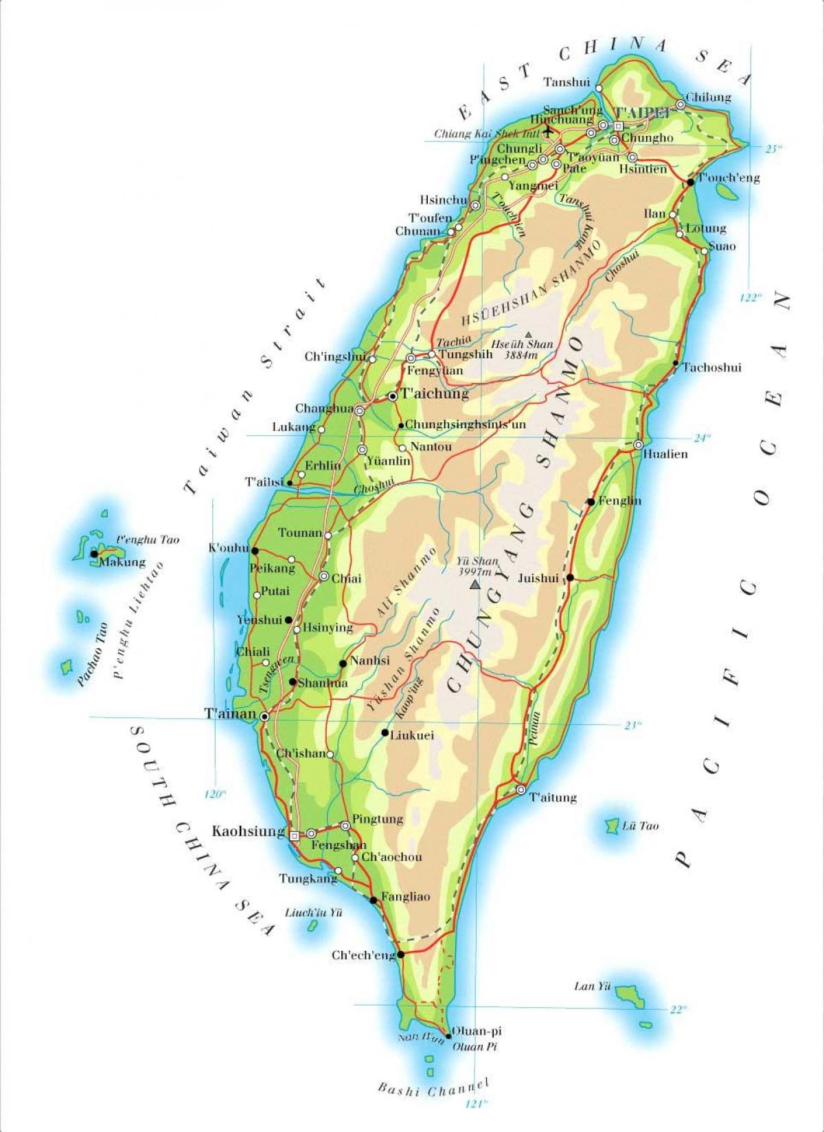 வரைபடம் தைவான் நதி