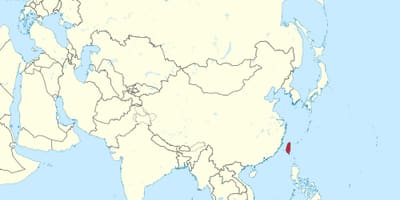 தைவான் வரைபடம் ஆசியா