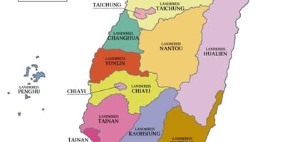 வரைபடம் தைவான் மாகாணத்தில்